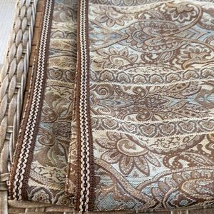 Biltmore Paisley Window Valances (2) 80”x18”